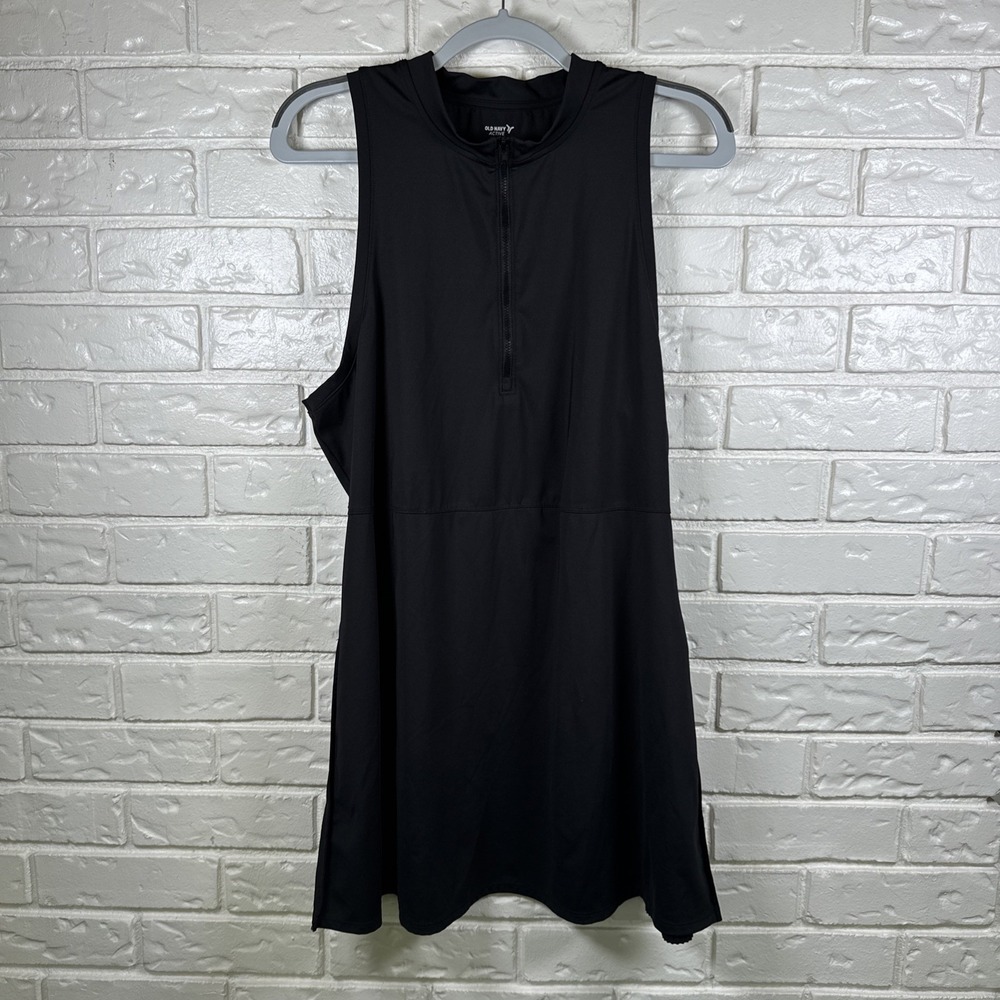 Old Navy Active Women's XL Black Powersoft Go-Dry Athletic Dress Sleeveless